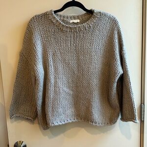 3/4 Sleeve Chunky Sweater